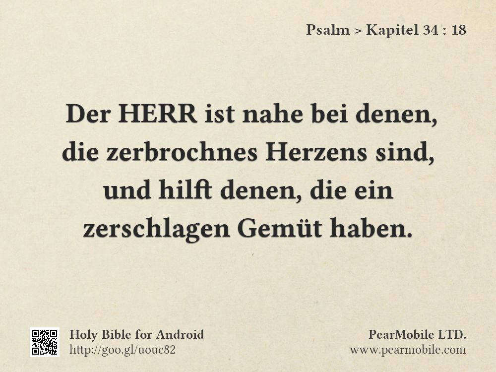 Psalm, Kapitel 34:18